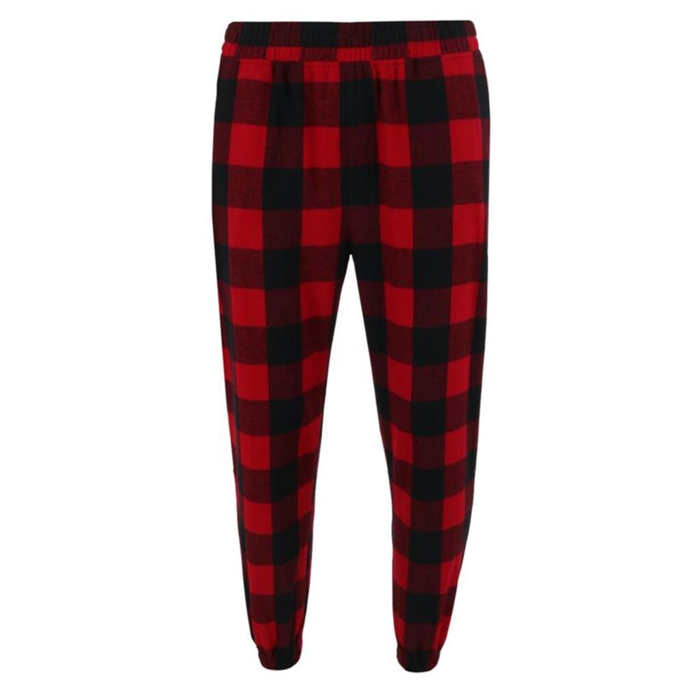 CTM Men's Flannel Plaid Jogger Pant